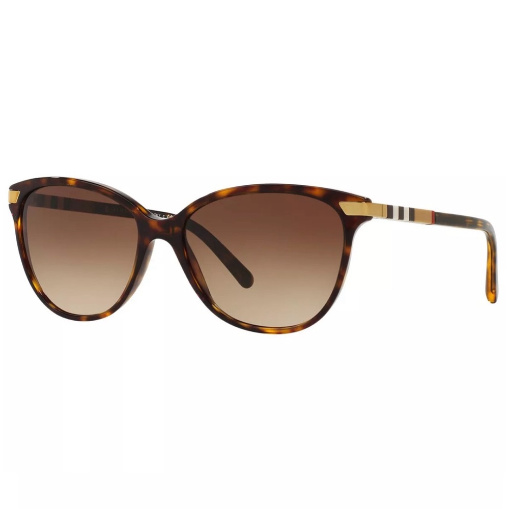 Burberry BE4216 Tortoise Cat Eye Gradient Sunglasses | Case & Cloth Included